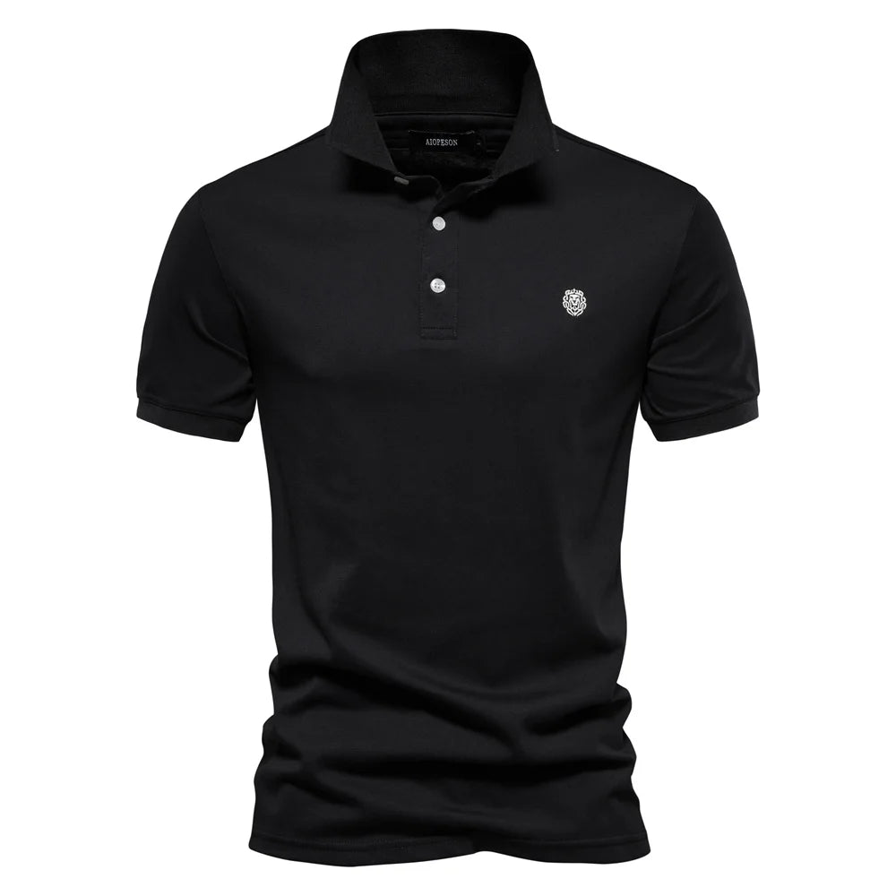 Herren Polo Shirts aus 100 Prozent Baumwolle mit Kurzarm und Stickerei