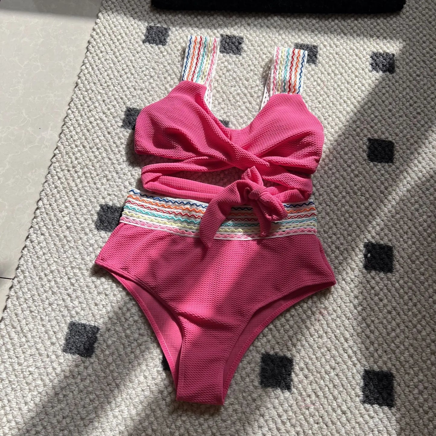 Sexy Bikini-Set in Gelb mit Push-up-Effekt – Perfekt für Strand und Pool