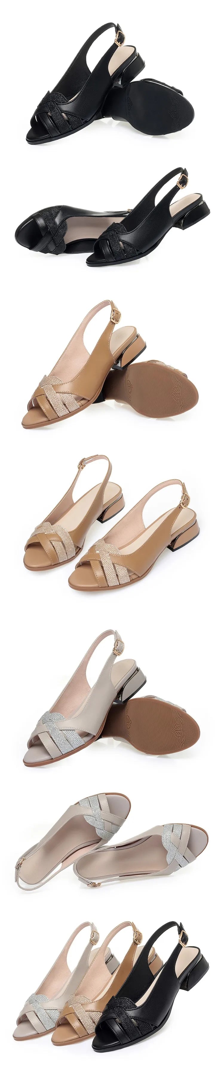 AIYUQI Sandalen Frauen Sommer 2024 Neue Echtes Leder frauen Sandalen Große Größe Fishmouth Mode Kleid Frauen Sandalen