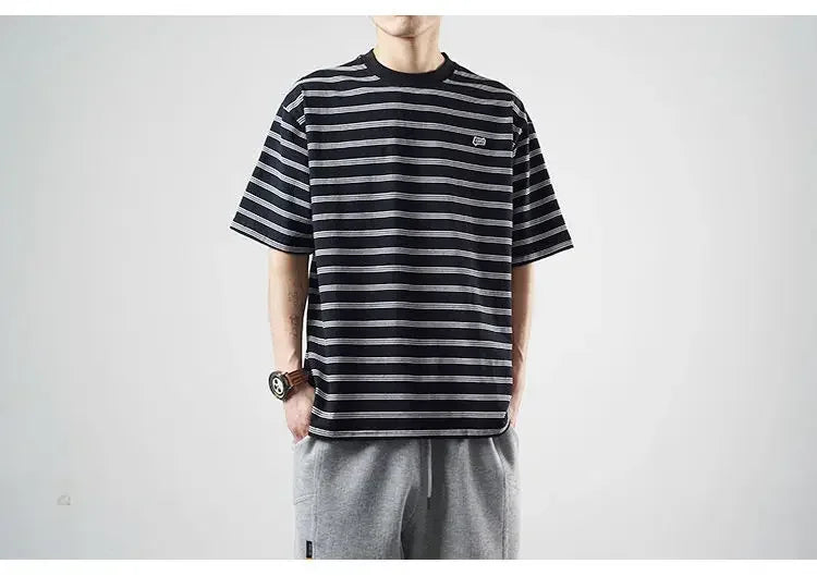 Herren T-Shirt aus Bambus-Mesh und Eisseide mit Rundhalsausschnitt – Kurzarm-Sommeroberteil