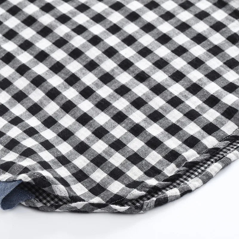 Herren Langarm Hohe qualität Designer Shirt Front Patch Brust Tasche Schlanke Taste-down Kragen Dicke Arbeit Shirts männer Kleidung