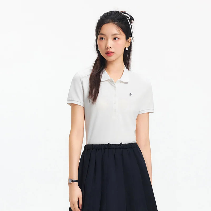 Semir Poloshirt für Damen, schick, kühles Gefühl, antibakteriell, schmale Passform, 2022, neuer Sommer, bestickter Pullover, lässig für den Alltag