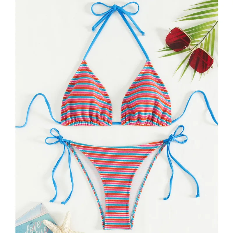 Floraler Push-Up-Bikini im brasilianischen Stil für Damen – ideal für Strand und Pool