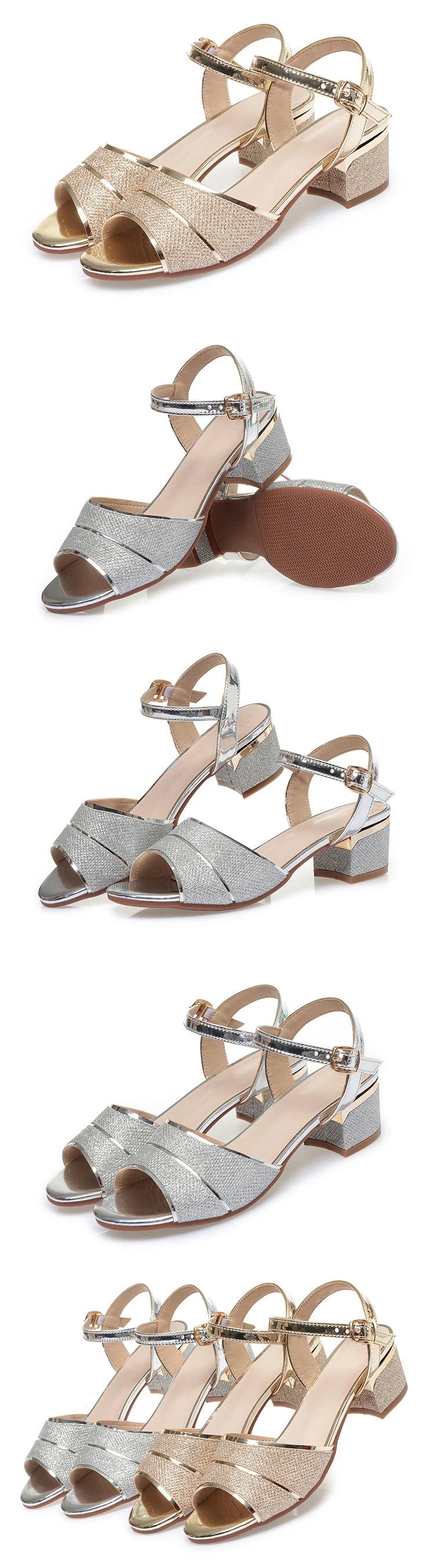 AIYUQI Sandalen Frau Sommer 2025, Neue Große Größe 41 42 43 Offene spitze Römischen Sandalen Frauen Mittlere Ferse Mode sandalen Frau