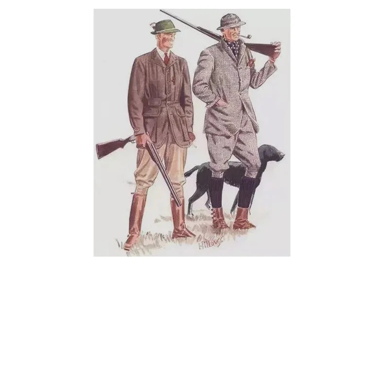 Herren Kurze Jacken Retro Jagd Revers Plus Size Outwear Frühling Herbst