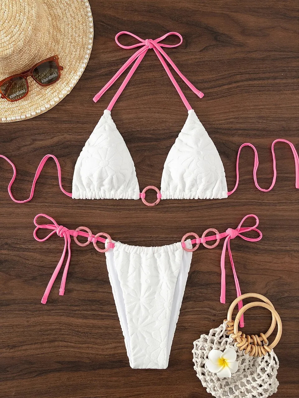 Dreiteiliges Damen-Bikini-Set im brasilianischen Stil – ideal für Strand und Pool