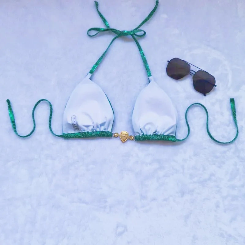 Dreiteiliger Damen-Bikini im brasilianischen Stil – ideal für Strand und Pool