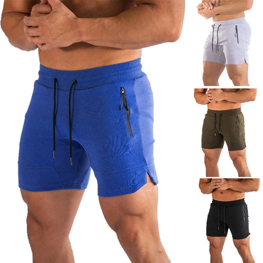 Kurze Herren-Trainingsshorts aus Mesh mit schnelltrocknendem Material für Fitness, Basketball und Laufen im Sommer.