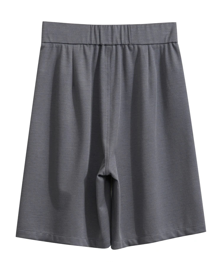 Damen Shorts im Minimalismus-Stil mit elastischer Taille für den Sommer
