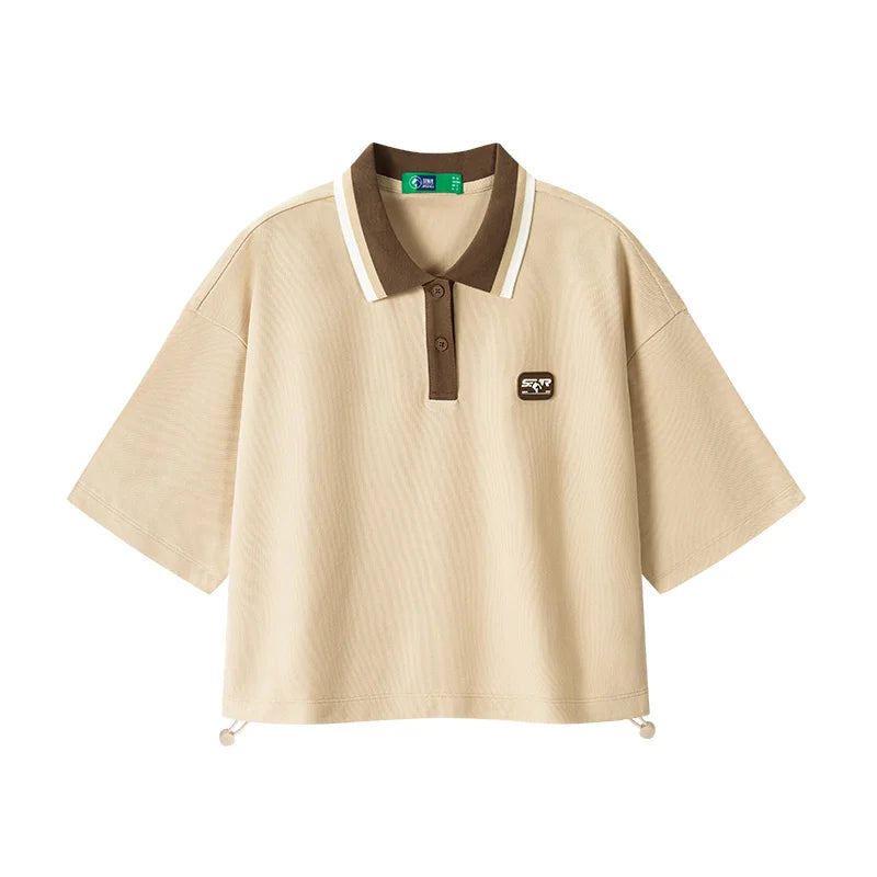 Semir Polo Shirt Frauen kurz Sommer neue lose Taille weiches bequemes T-Shirt