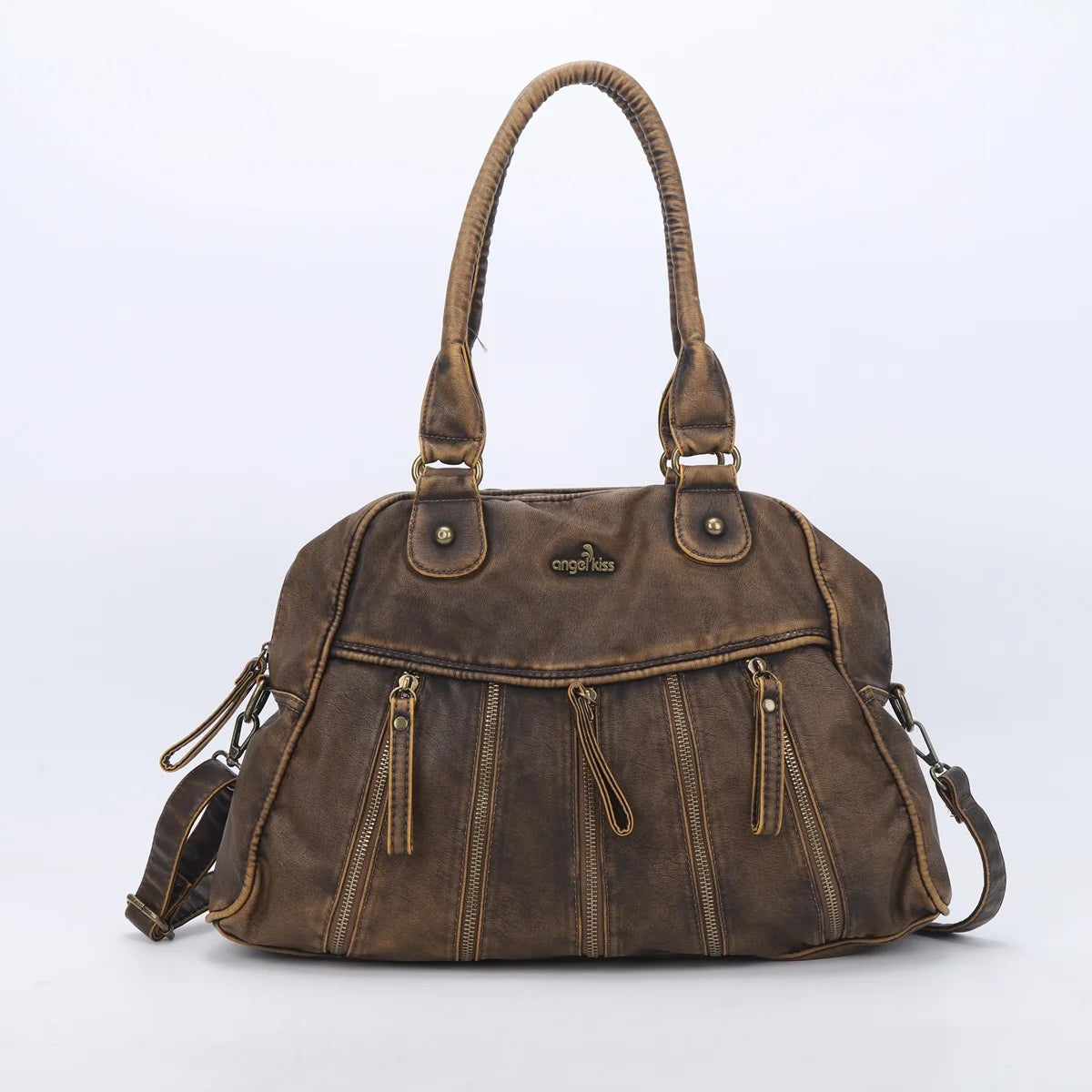 Damen-Handtasche Denim Mit Gepolstertem Tragegriff Und Viel Platz Für Alltag Und Reisen Mit Mehrfachfächern