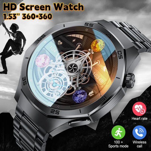 LIGE 2025 Neue wasserdichte, robuste Smartwatch, 100+ Sport, wasserdicht, Herzfrequenz, Blutdruck, Bluetooth, Anruf, Smartwatch, 3,3 Zoll
