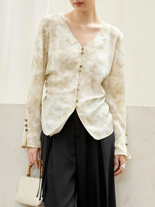 Damen Vintage T-Shirt mit Kontrastnähten und Rundhalsausschnitt – Lässiger Schnitt aus atmungsaktivem Baumwollmix für einen schicken Freizeitlook