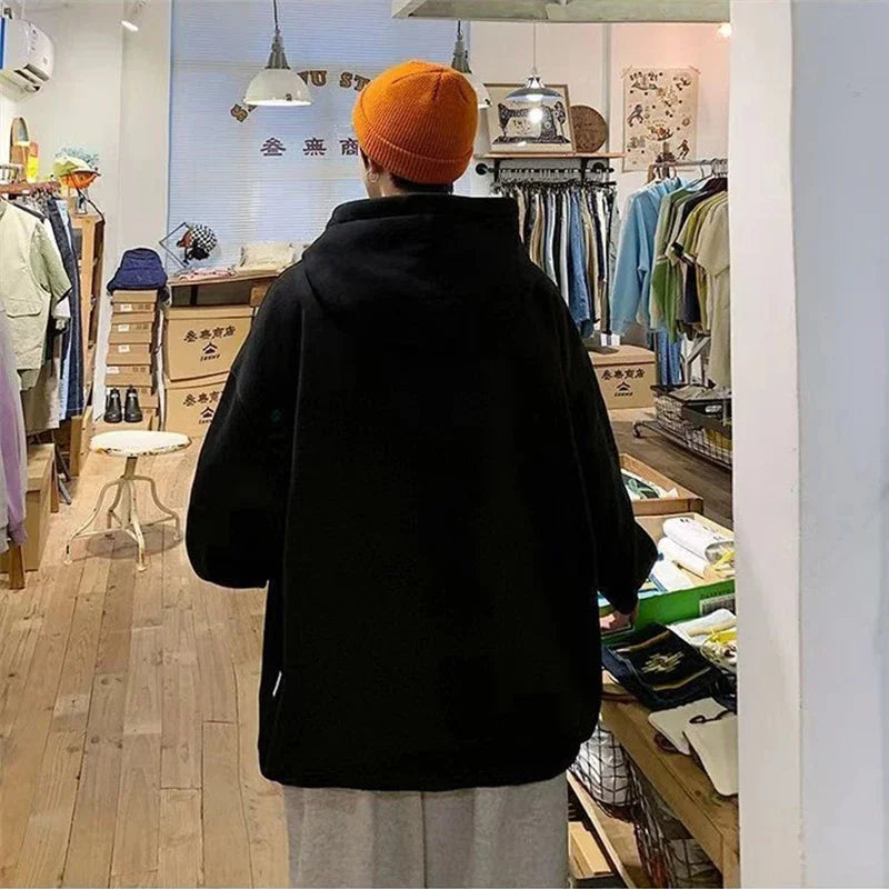 Herren Pullover mit Anime Astronaut Grafik im Y2K Streetwear Stil