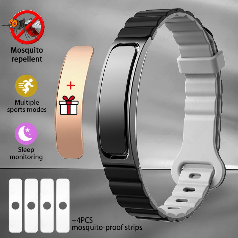 Herren Smartwatch mit Anti-Mücken-Funktion und Schlaf-Gesundheitsüberwachung