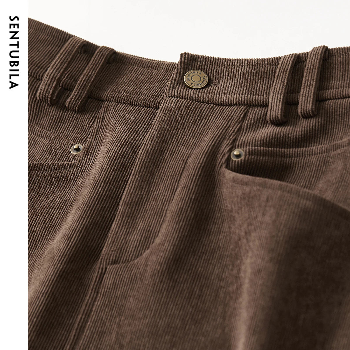 Damen Midi Cord-Rock mit Schlitz am Saum für elegante Büro-Outfits