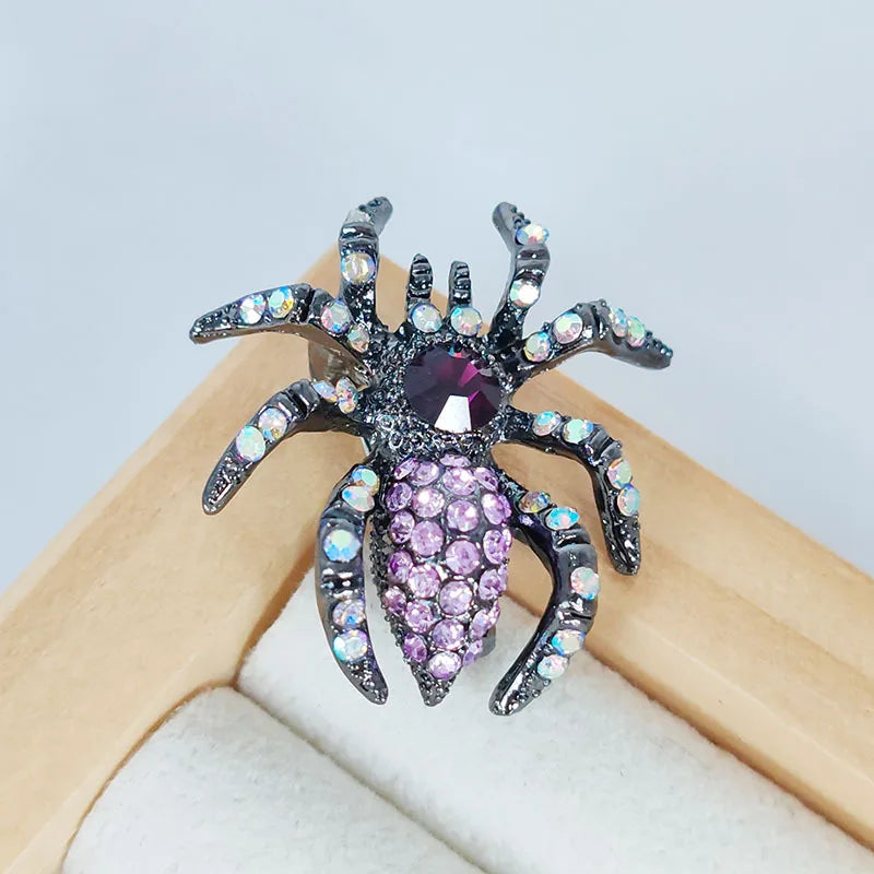 Brosche Spinne Opal Insekt Abzeichen Party Bankett Unisex