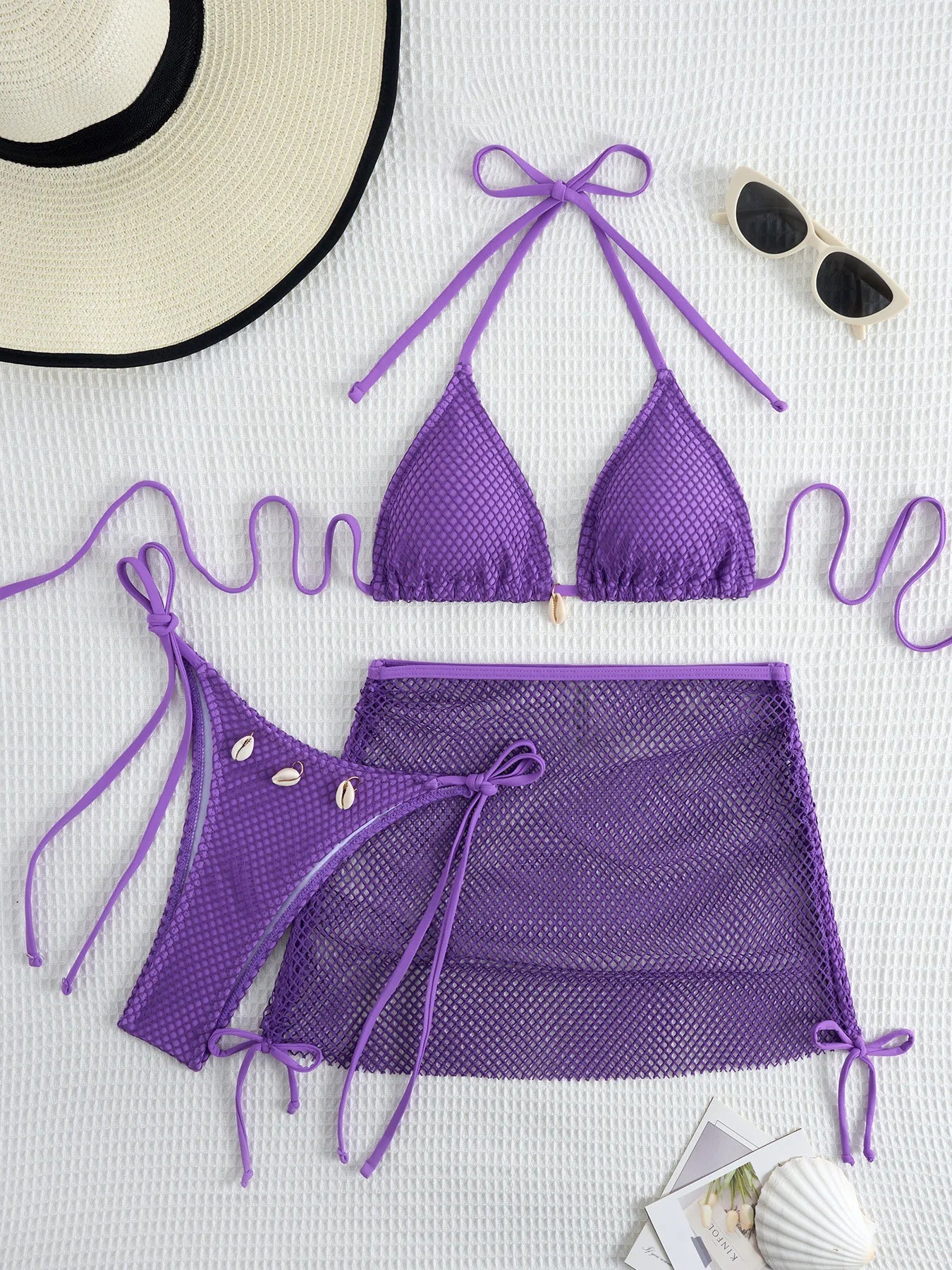Sexy Bikini-Set mit Push-up und hoher Taille – Perfekt für Strand und Pool
