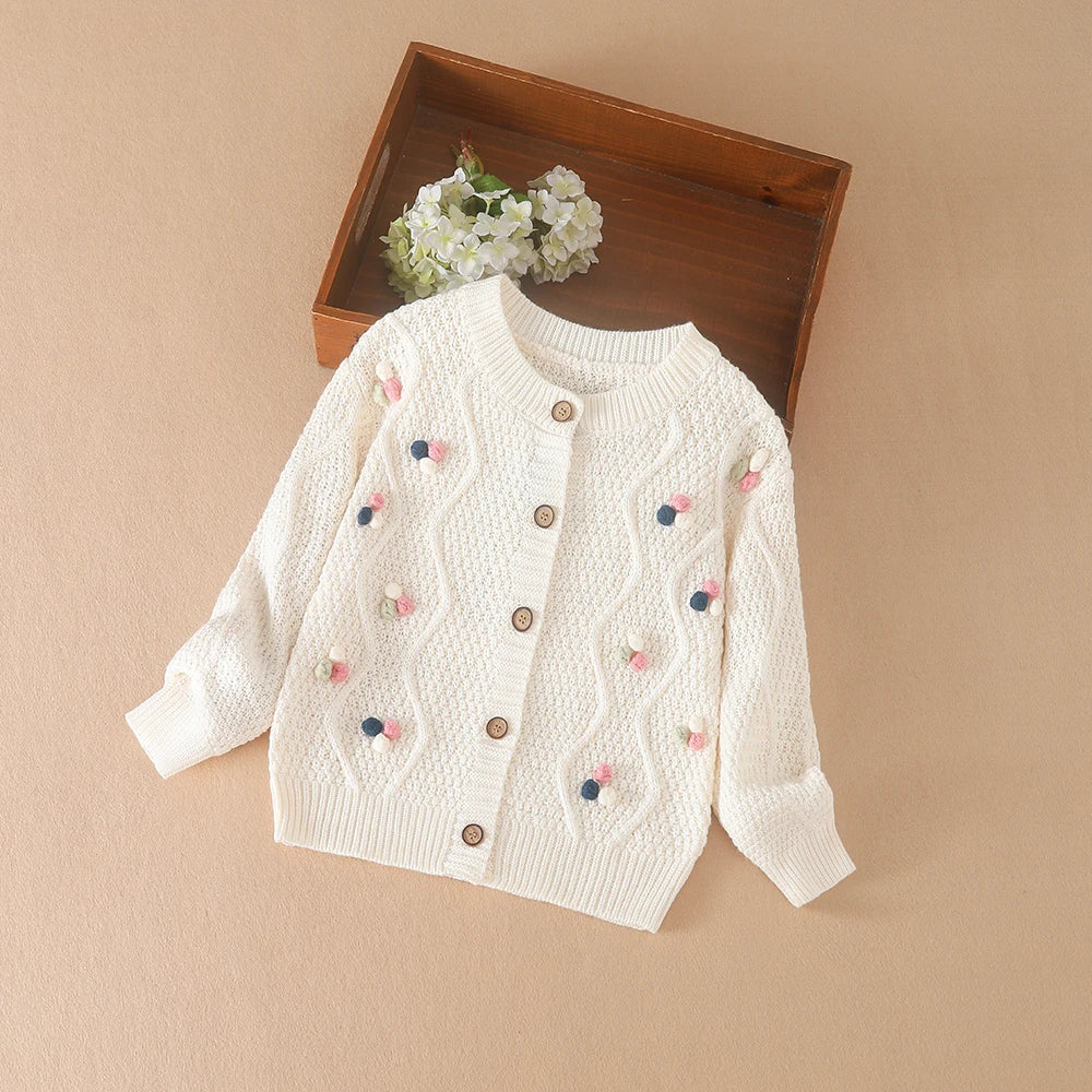Baby Mädchen Stricken Pullover Kinder Strickjacken Oansatz Frühling Herbst Pullover Strickjacken Mantel Kinder Nette Kleidung