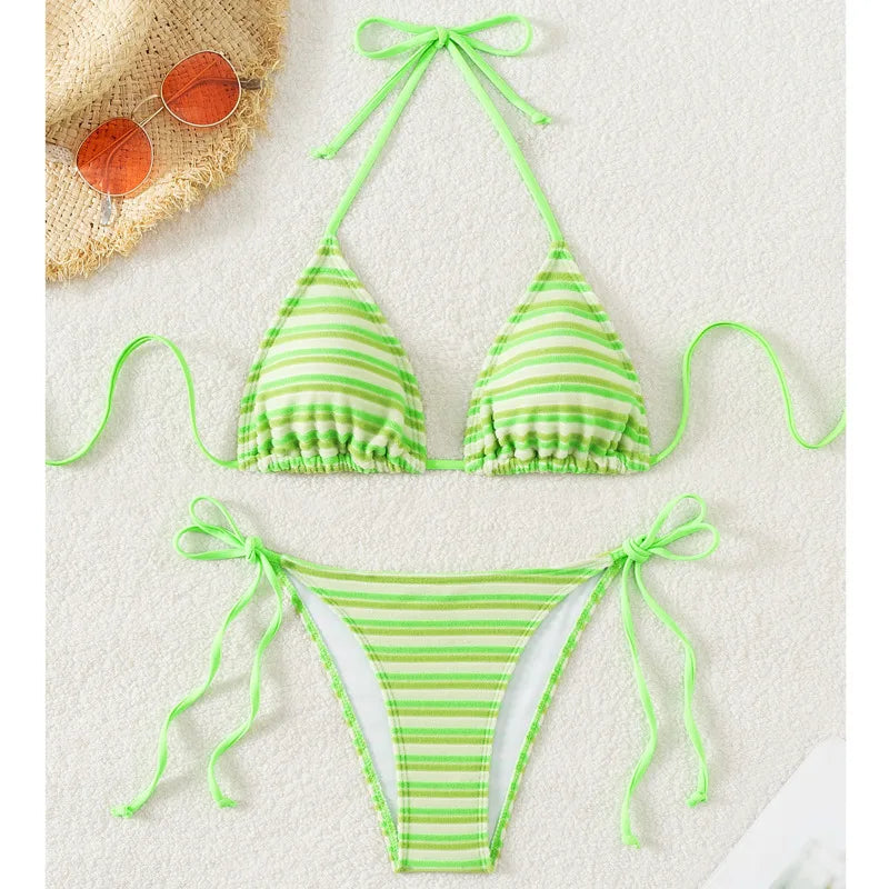 Floraler Push-Up-Bikini im brasilianischen Stil für Damen – ideal für Strand und Pool