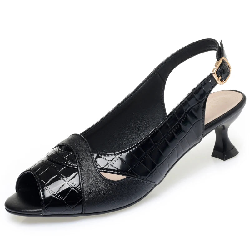 Damen Sandalen Offene Zehen High Heels Hohl