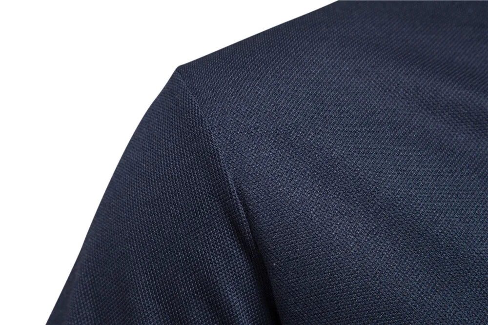 Herren Poloshirt mit V-Ausschnitt im einfarbigen, klassischen Stil