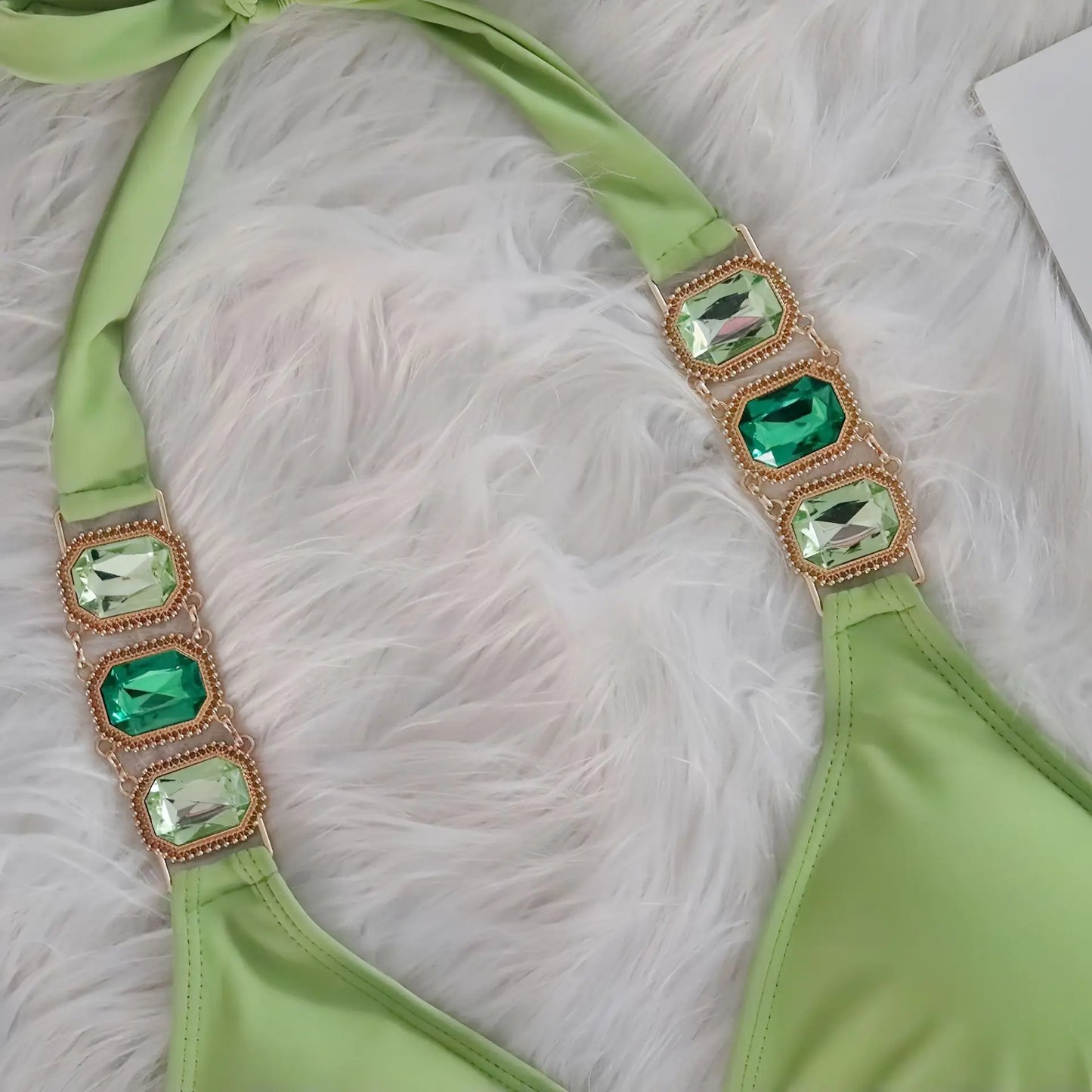 Brauner Push-Up-Bikini im brasilianischen Stil für Damen – ideal für Strand und Pool