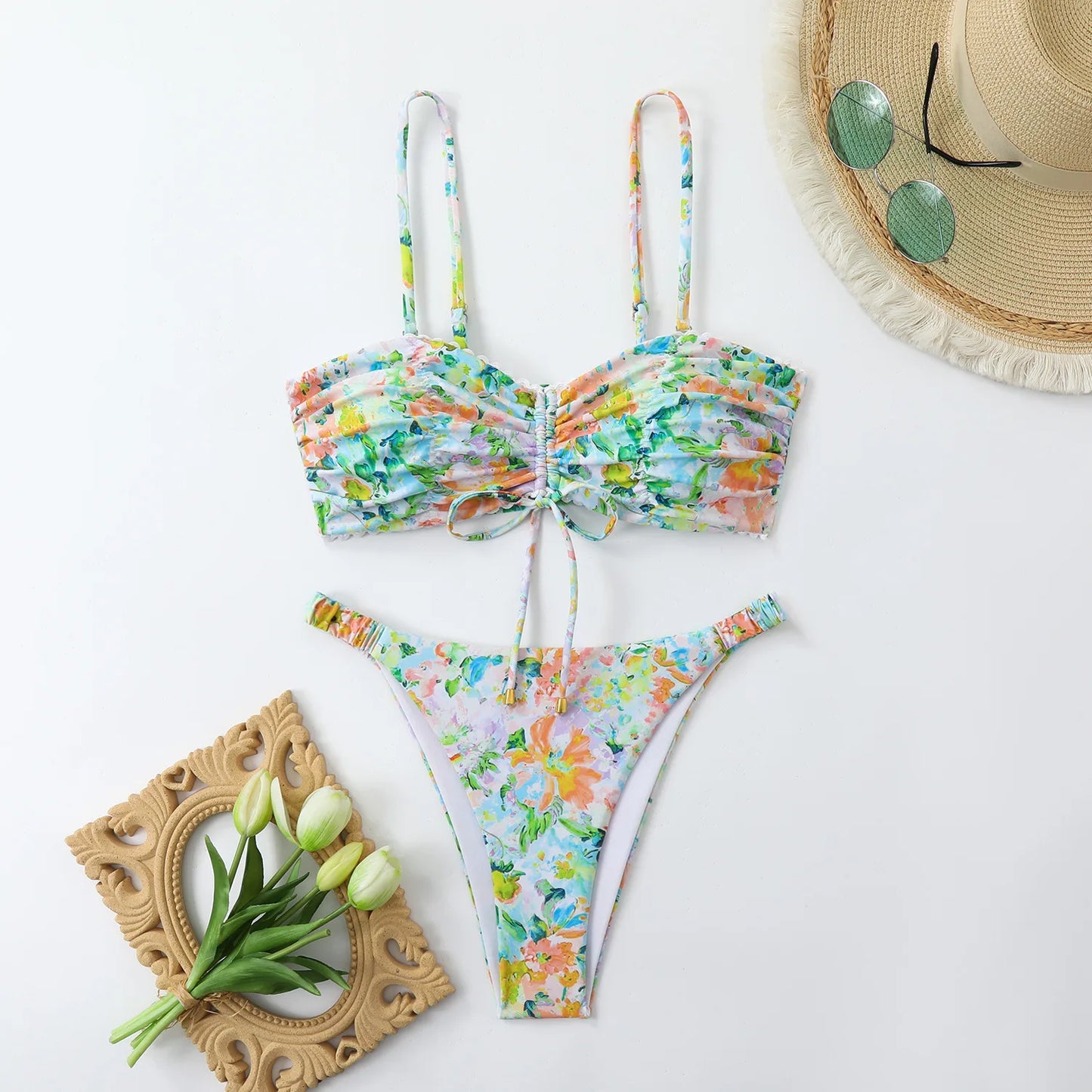 Sexy Bikini-Set mit Push-up für Damen – ideal für Strand und Pool