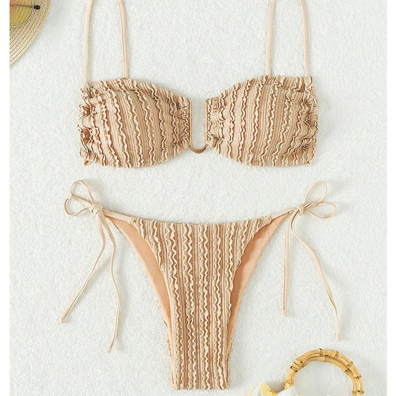 Sexy Bikini-Set für Damen mit Push-up-Effekt – ideal für Strand und Pool