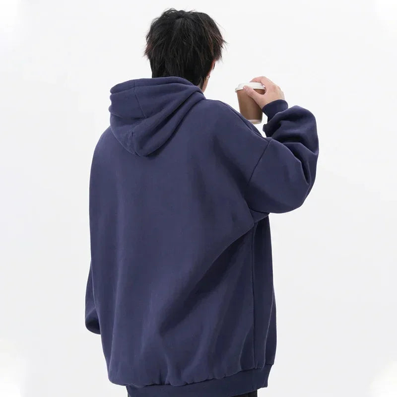 Herren Hoodie mit Letter Print im Hip Hop Stil für den Herbst