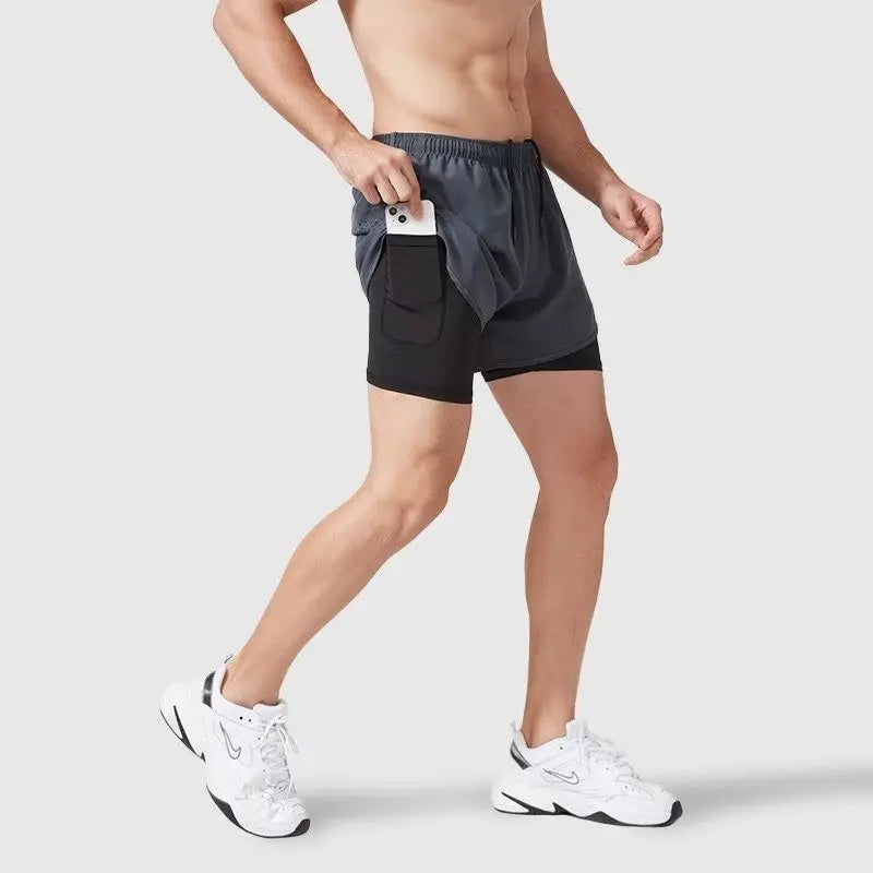 Modische Herren-Sommerhose mit Schnürung und großen Taschen – trendige Shorts in Übergröße für junge Männer