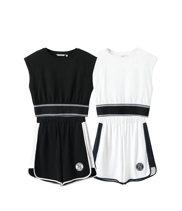 Damen Shorts im Minimalismus-Stil mit neuer Stretch-weite und ärmellos