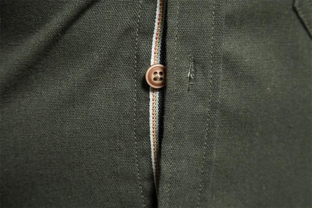 Herren Langarm Shirt aus 100 Prozent Baumwolle mit Einzel Tasche