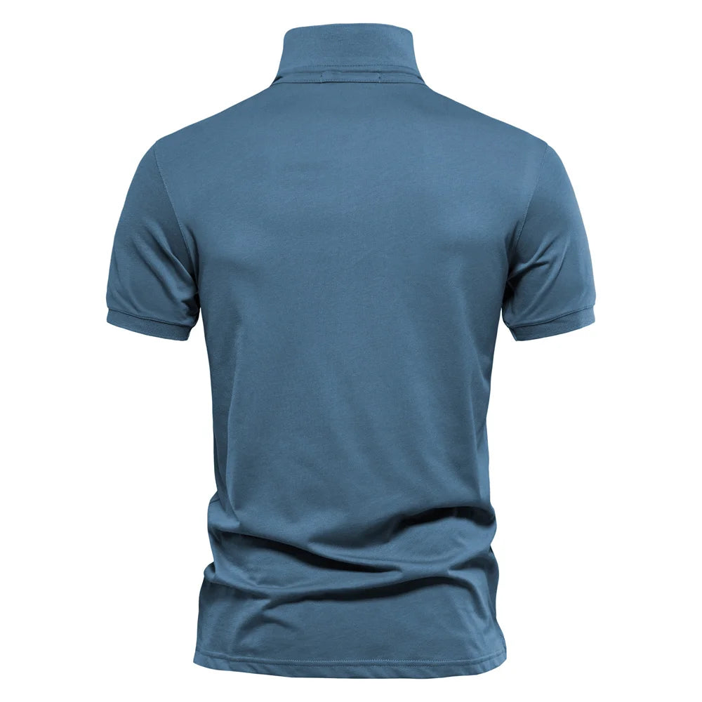 Herren Polo Shirts aus 100 Prozent Baumwolle mit Kurzarm und Stickerei