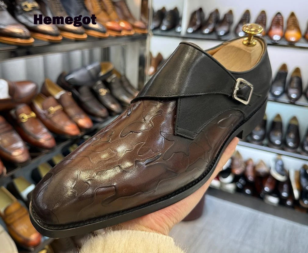 Luxury Leather Shoes Men's Handmade Wedding 38~46 Designer British Dress Flats Formal Business Driving Casual Shoes Men Loafers