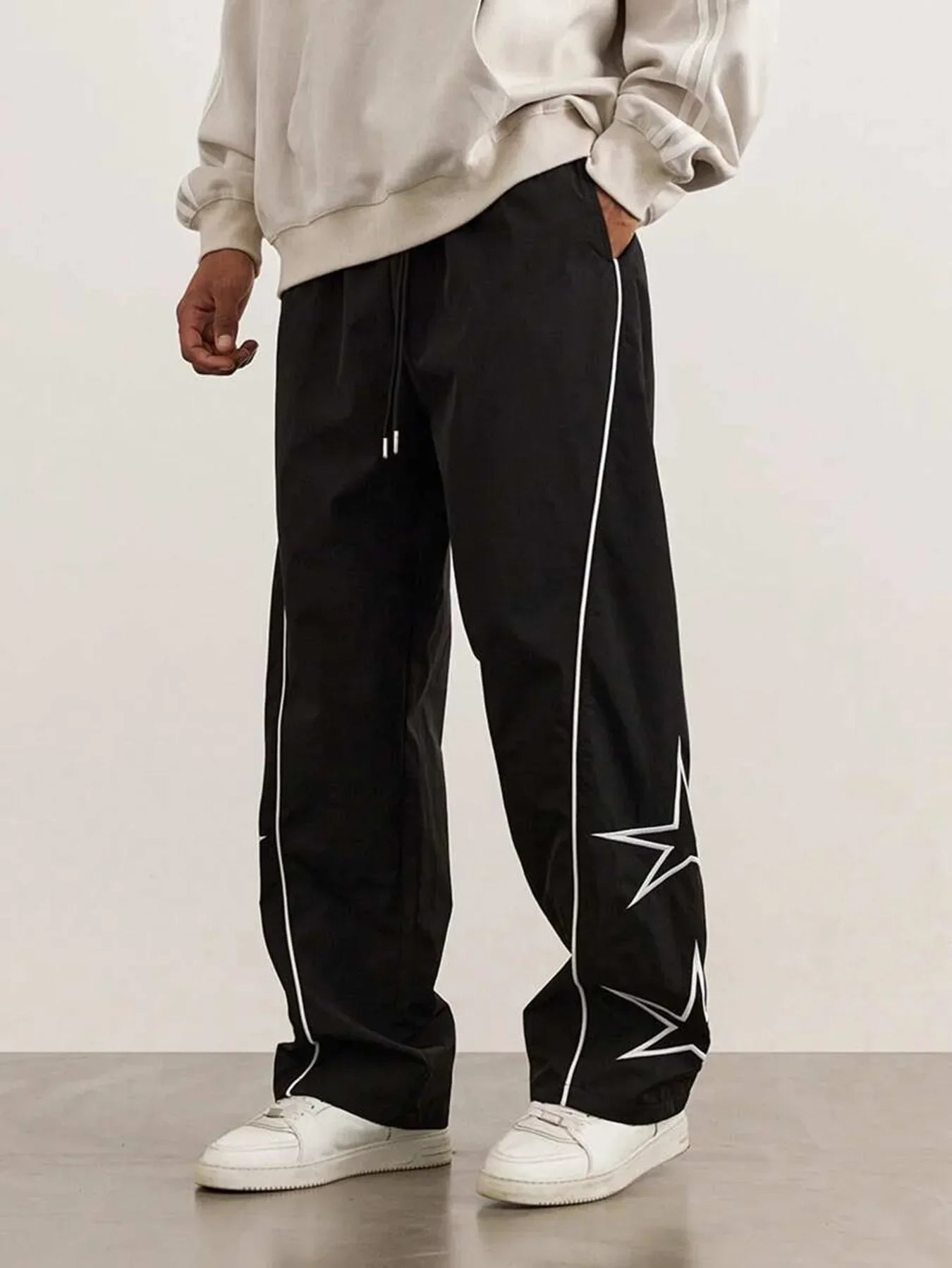Männer Neue Gestickte Casual Hosen High Street Trendy Marke Retro Casual Hosen Männer