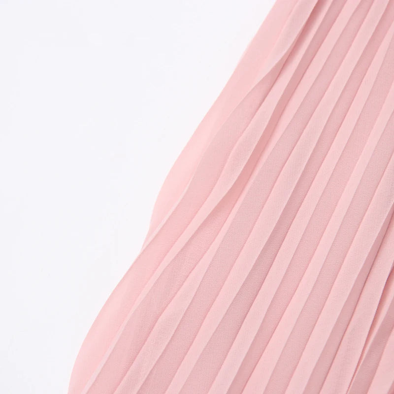 Langärmliges Damen-Patchwork-Kleid mit Rundhalsausschnitt und Polka-Dot-Design – modisch geschnürt