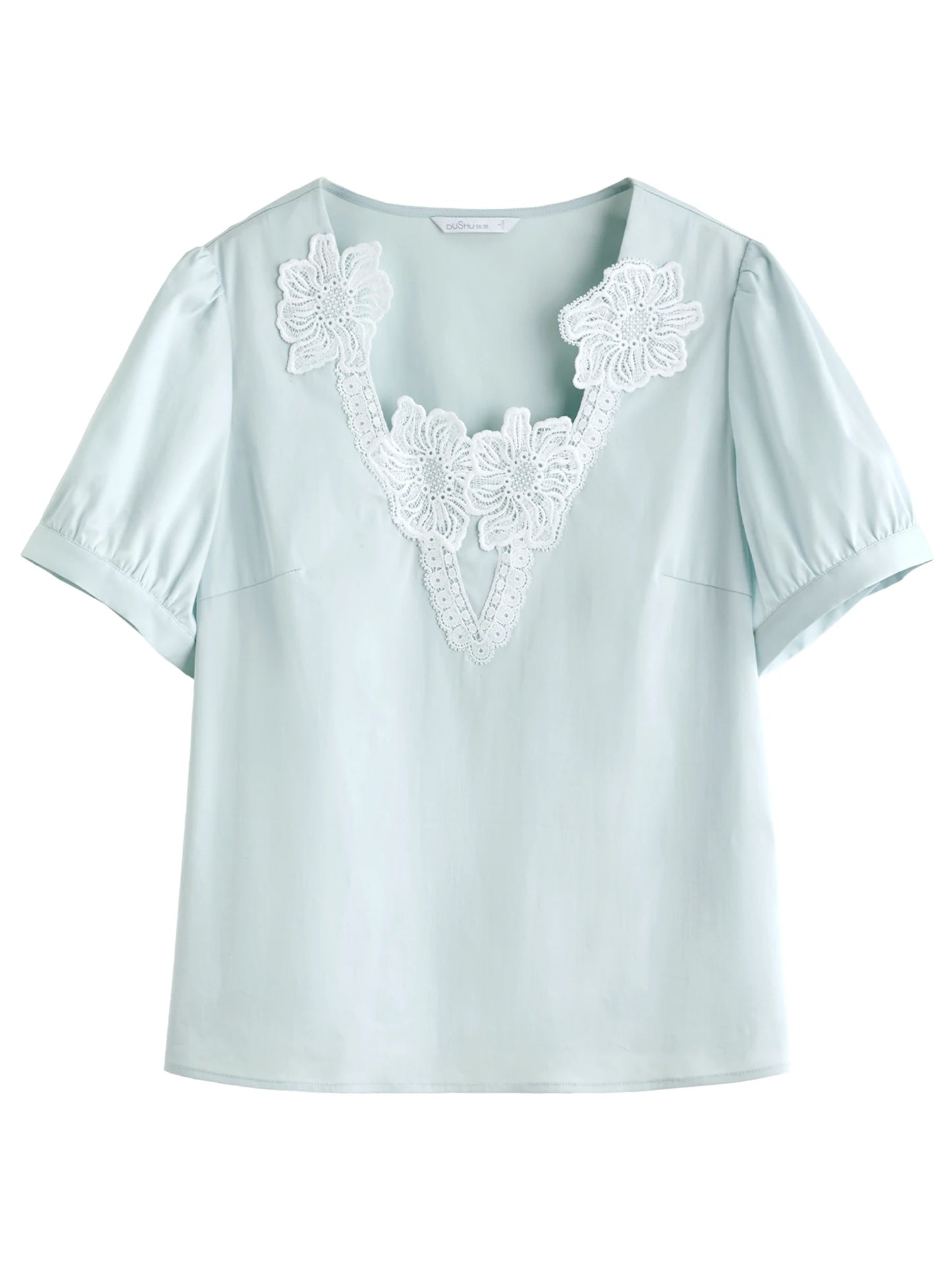 Lässige Damen-Bluse aus Lyocell mit Blumenärmeln und lockerem Schnitt – vielseitiges Sommer-Oberteil