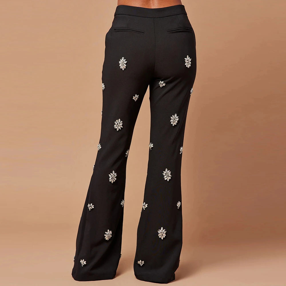 Ärmelloses Midikleid mit Polka-Dots und Patchwork-Spitze im Colorblock-Design für Damen mit Halterneck
