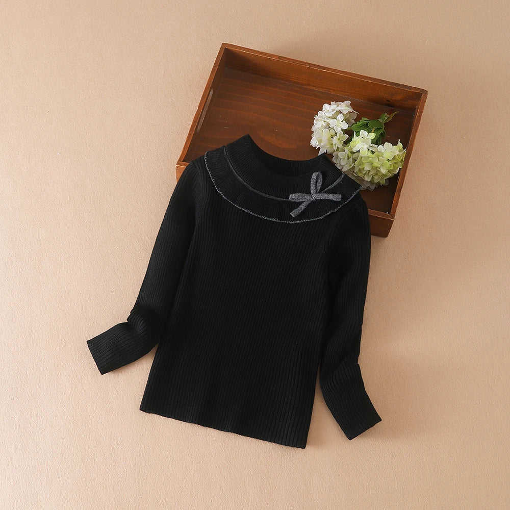 Mädchen Pullover Pullover Herbst Winter Baby Warme Pullover Tops Kinder Strickwaren Kinder Kleidung