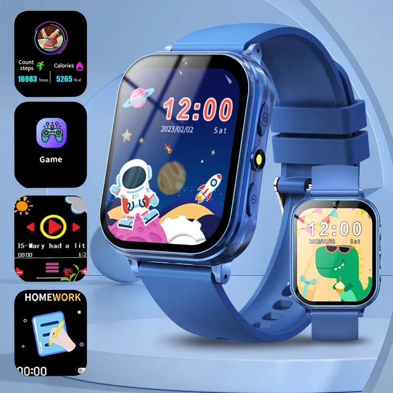 LIGE Kinder-Smartwatch, Alter 3–12 Jahre alt, Kinderuhr, Lernspiel, Kamera, Video, Audio, Geschichte, Kind, Smartwatch, Mädchen, Jungen, Geschenk