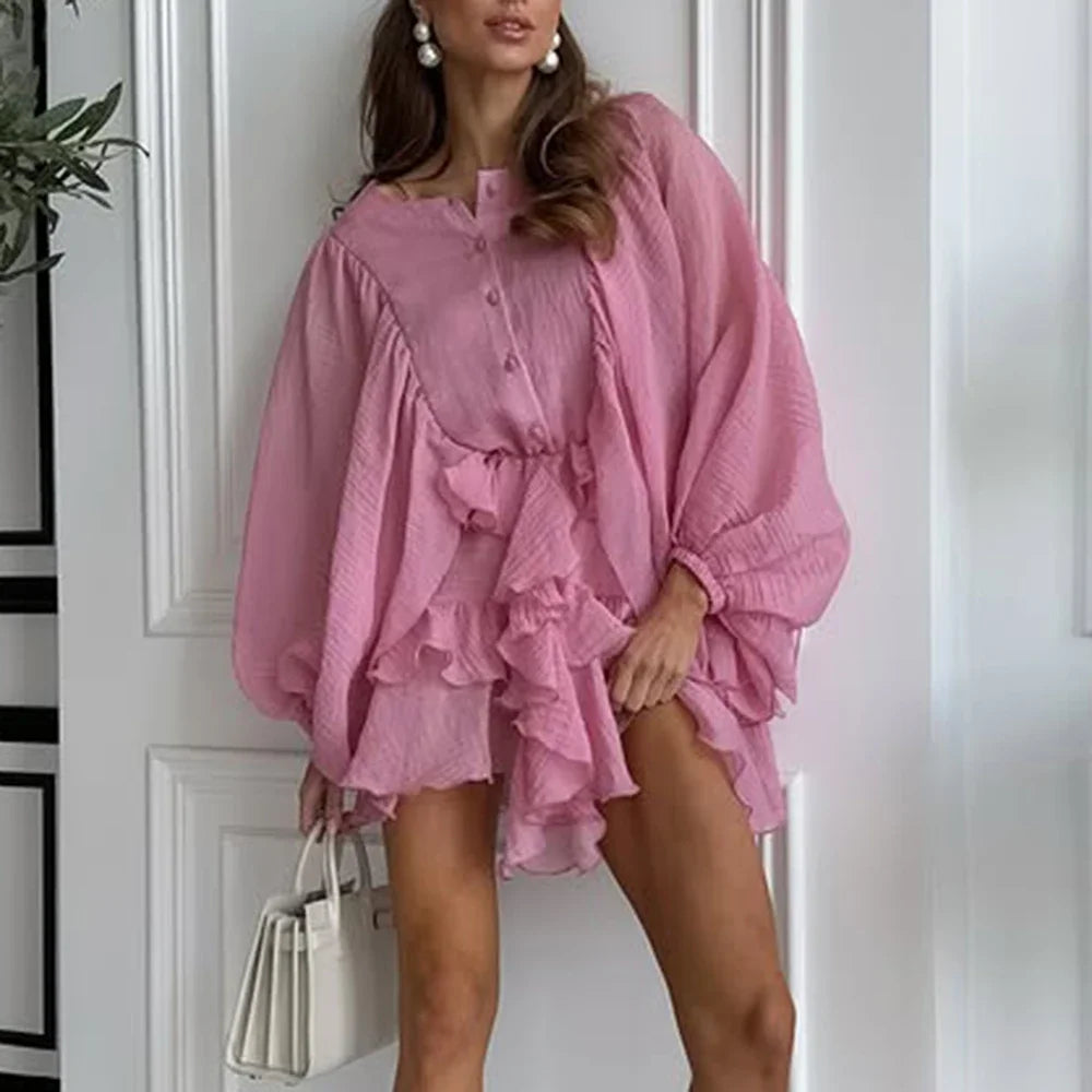Elegantes Damen-Zweiteiler-Set mit Blazer und hoch taillierter Hose – stilvoller Look mit Diamantmuster und Reverskragen.