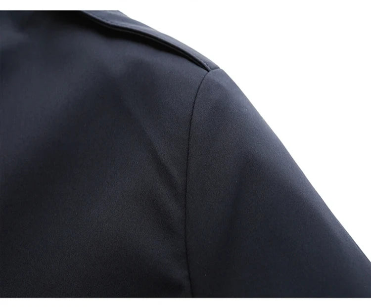 Langer Trenchcoat für Herren – Leichtmantel für Frühling & Herbst