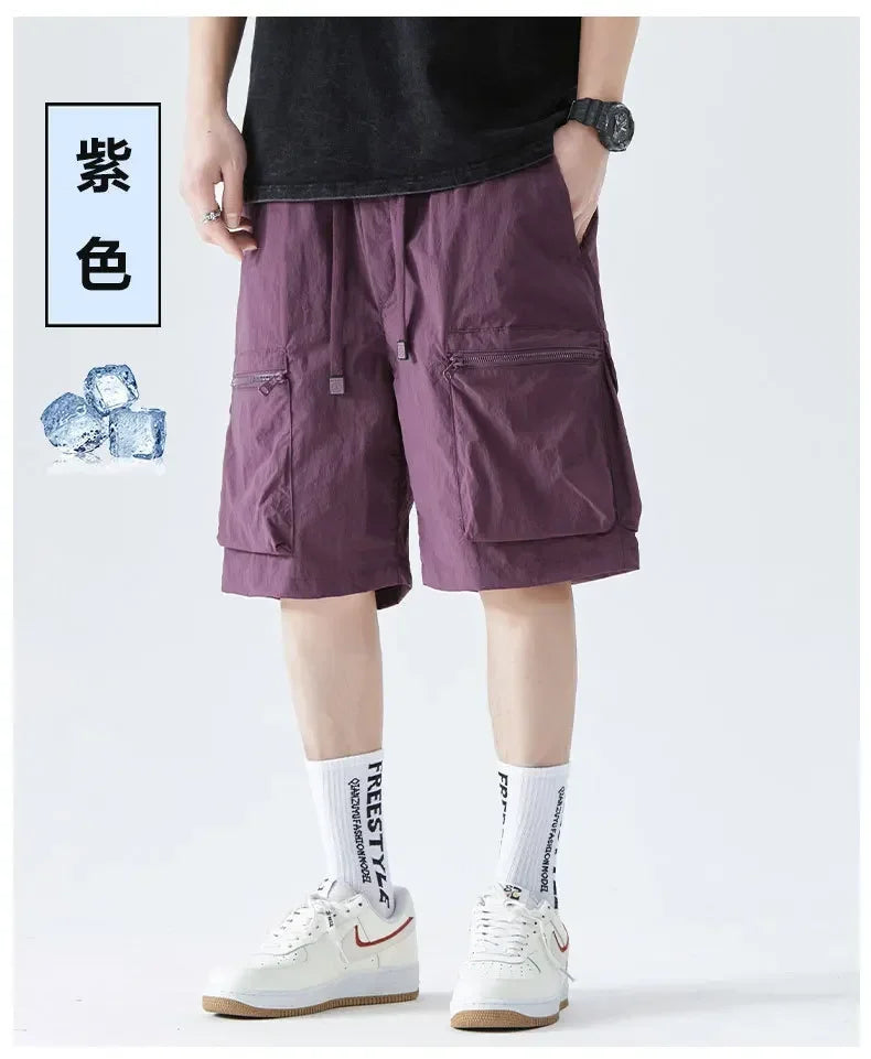 Herren-Laufshorts mit Handytasche und Reißverschlusstasche – ideal für Marathon und Sport.
