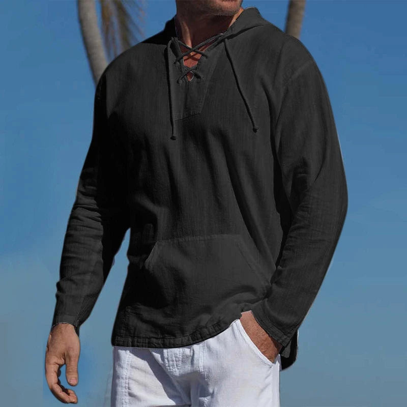 Kurzes Herren-Spitzenhemd mit Blumenmuster und transparentem Design – ideal für den Urlaub