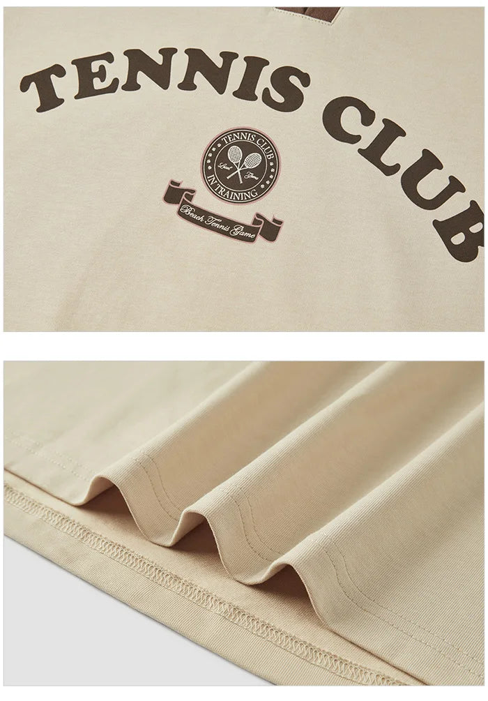 Semir Polo Shirt Frauen mittellange Baumwolle Buchstaben gedruckt Mode Sommer neue lose Kleidung College-Stil