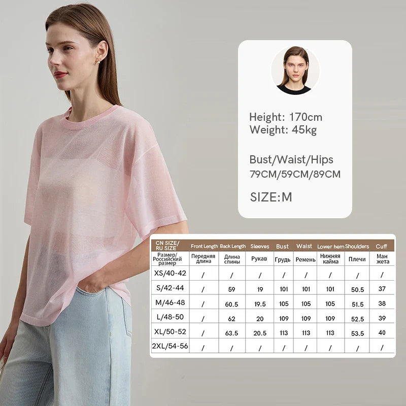 Lässiges Damen-T-Shirt mit Rundhalsausschnitt und Bärchenmotiv – kühlend und locker für den Sommer