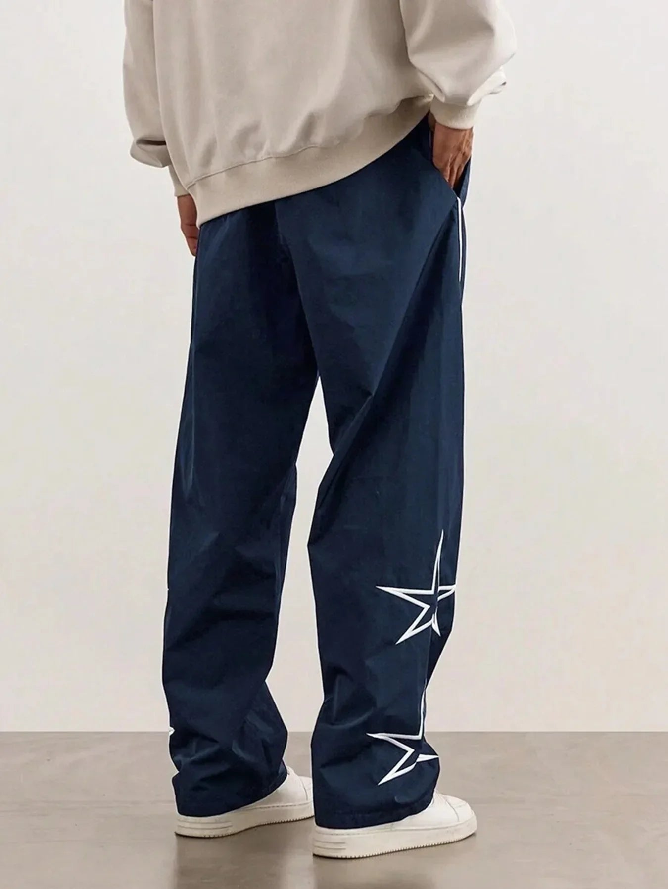 Männer Neue Gestickte Casual Hosen High Street Trendy Marke Retro Casual Hosen Männer