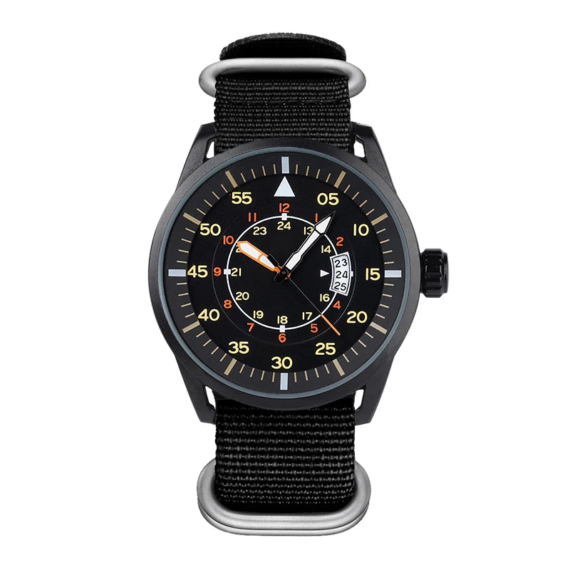 Herren-Quarzuhr mit Nylonarmband für Alltag und Freizeit