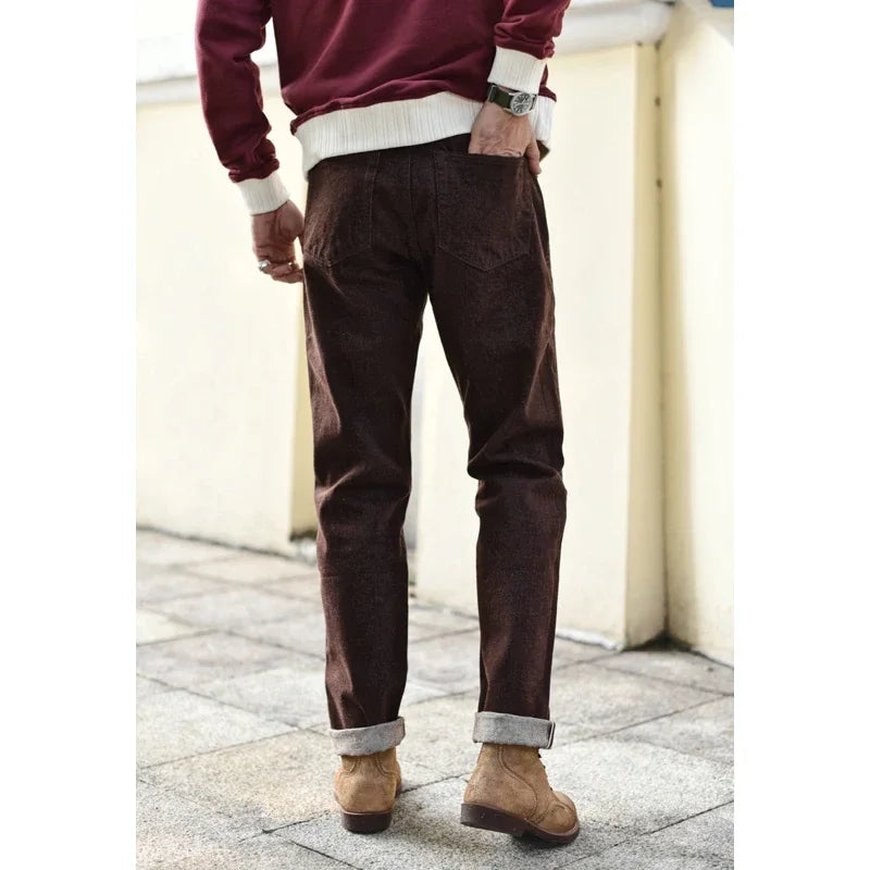 Herren Jeans aus Selvedge-Denim im Vintage-Stil mit Tapered Fit